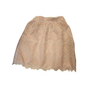 Skies are Blue Pink and Cream Skirt XS